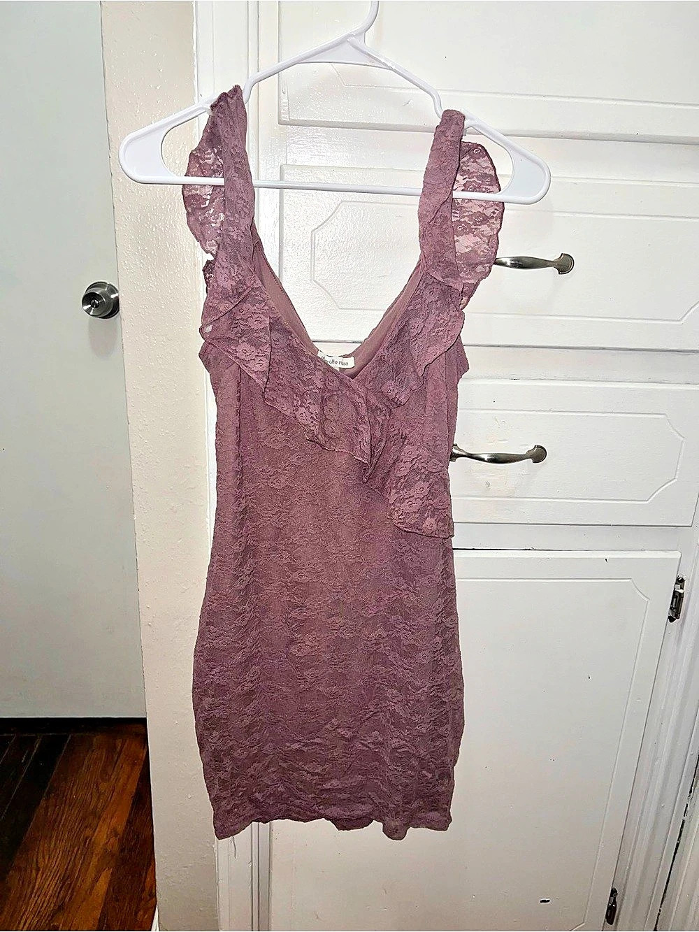 Charlotte Russe Purple Lace Mini Dress